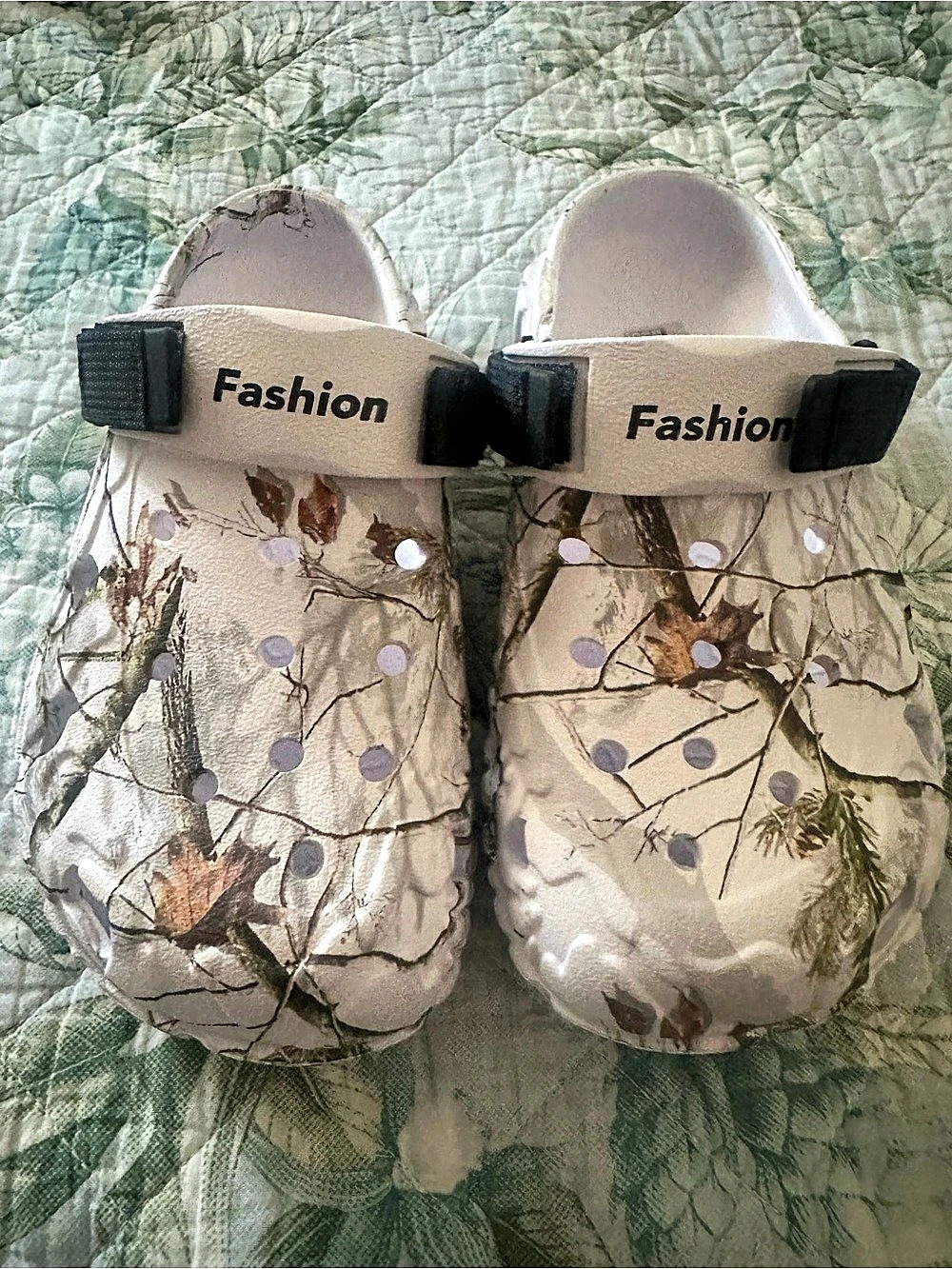 Camo Clogs Gray & Green